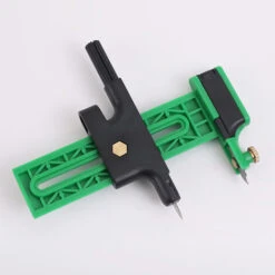 Outil De Coupe Rond Réglable Boussole Cercle Cutter Diamètre 12x10 Cm Cercle Rond Coupe Boussole Cercle Cutter 1 Pièces Vert Petit -Pro Outils Soldes Magasin 81160789 5
