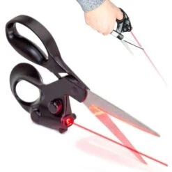 Ciseaux à Guidage Laser - Poignée En ABS - Pour Couture Ou Bricolage