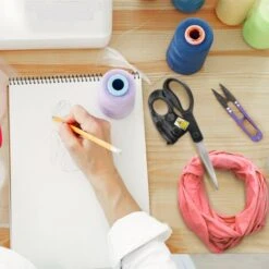 Ciseaux à Guidage Laser - Poignée En ABS - Pour Couture Ou Bricolage -Pro Outils Soldes Magasin 81923089 5