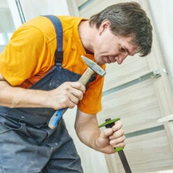 Burin Plat Avec Protection, Lot De 10, Ciseau Précis, 35 Mm, Acier & Caoutchouc, Longueur 29 Cm, Vert-noir -Pro Outils Soldes Magasin 82215111 5