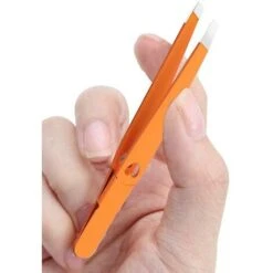 Outil D'épilation Extraction Pince à épiler Portable En Acier Inoxydable Orange, Rose, Bleu, Violet 4pcs -Pro Outils Soldes Magasin 83679609 4
