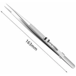 Pince à épiler En Acier Inoxydable Verrouillage Coulissant Réglable Pince à épiler Antistatique Outils De Fabrication De Bijoux Pour Outils De Réparation De Composants électroniques 2 Pièces Droites E -Pro Outils Soldes Magasin 85790022 5