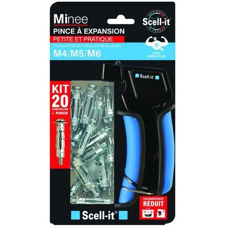 KIT PINCE A EXPANSION MINEE+20 CHEVILLES 3 KIT PINCE A EXPANSION MINEE+20 CHEVILLES