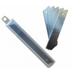 5x Lame Sécable De Rechange Pour Cutter 25mm Avec étui Travaux Découpe Pratique