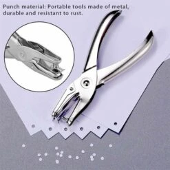 3Pcs Perforatrice En Métal 1 Trous Pince Emporte-Pièce Rond En Métal Perforateur Monotrou à La Main -Pro Outils Soldes Magasin 86879019 4