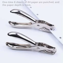 3Pcs Perforatrice En Métal 1 Trous Pince Emporte-Pièce Rond En Métal Perforateur Monotrou à La Main -Pro Outils Soldes Magasin 86879019 5