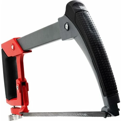 Monture De Scie à Métaux Multifonctions De 300 Mm, Remplacement De La Lame De Scie En Un Clic, 6 Lames Interchangeables, 2 Angles De Coupe, Scies à Archet à Vis Réglables 4 Monture De Scie à Métaux Multifonctions De 300 Mm, Remplacement De La Lame De Scie En Un Clic, 6 Lames Interchangeables, 2 Angles De Coupe, Scies à Archet à Vis Réglables - Image 2