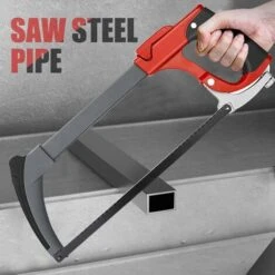 Monture De Scie à Métaux Multifonctions De 300 Mm, Remplacement De La Lame De Scie En Un Clic, 6 Lames Interchangeables, 2 Angles De Coupe, Scies à Archet à Vis Réglables 8 Monture De Scie à Métaux Multifonctions De 300 Mm, Remplacement De La Lame De Scie En Un Clic, 6 Lames Interchangeables, 2 Angles De Coupe, Scies à Archet à Vis Réglables -Pro Outils Soldes Magasin 86971402 3