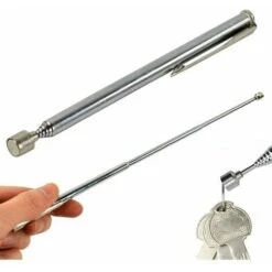 Lot De 2 Tige Télescopique Aimantée,Tige De Lecture Magnétique,Télescopique Magnétique Ramasser,Outil Bâton Rod Extensible, Ramassage Magnétiques Télescopiques, Avec Conception De Pince Style Poche, A