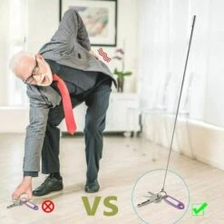 Lot De 2 Tige Télescopique Aimantée,Tige De Lecture Magnétique,Télescopique Magnétique Ramasser,Outil Bâton Rod Extensible, Ramassage Magnétiques Télescopiques, Avec Conception De Pince Style Poche, A -Pro Outils Soldes Magasin 87238252 5