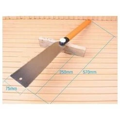 Scie Japonaise ULTRA PRÉCISE Lame 25cm [INCLUS Gants De Travail + Protections] Idéale Bois Brut, Contrecollé, PVC. Scie Pliante Type Souple Et Resistante. Plus Précise Que Scie A Onglet Egoine -Pro Outils Soldes Magasin 88205200 3