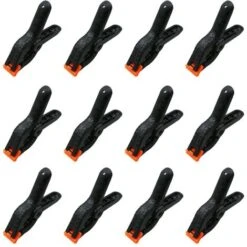12PCS Pinces à Ressort En Nylon