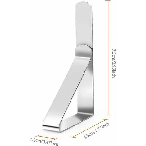 Lot De 24 Pinces à Nappe En INOX Pinces À Nappe De Table Ressort 5 Lot De 24 Pinces à Nappe En INOX Pinces À Nappe De Table Ressort - Image 3