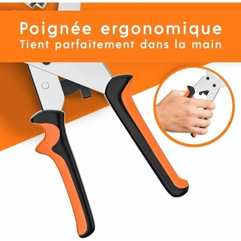 Pince Perforatrice à œillets Professionnelle - Effort Minimal - Pince Perforeuse Avec 100 œillets (Ø Intérieur 10 Mm) 4 Pince Perforatrice à œillets Professionnelle - Effort Minimal - Pince Perforeuse Avec 100 œillets (Ø Intérieur 10 Mm) - Image 2