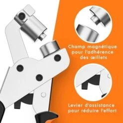 Pince Perforatrice à œillets Professionnelle - Effort Minimal - Pince Perforeuse Avec 100 œillets (Ø Intérieur 10 Mm) 9 Pince Perforatrice à œillets Professionnelle - Effort Minimal - Pince Perforeuse Avec 100 œillets (Ø Intérieur 10 Mm) -Pro Outils Soldes Magasin 88785345 3