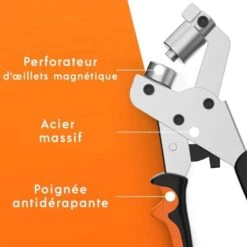 Pince Perforatrice à œillets Professionnelle - Effort Minimal - Pince Perforeuse Avec 100 œillets (Ø Intérieur 10 Mm) 10 Pince Perforatrice à œillets Professionnelle - Effort Minimal - Pince Perforeuse Avec 100 œillets (Ø Intérieur 10 Mm) -Pro Outils Soldes Magasin 88785345 4