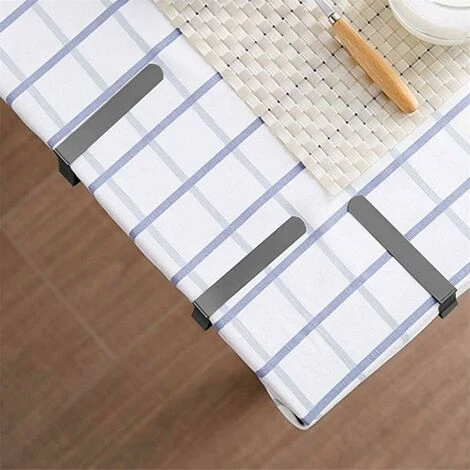 Pinces à Nappes Pinces à Nappes Réglables Supports De Table En Acier Inoxydable Pince De Couverture De Table En Métal Pour Fixer Les Nappes à La Maison, Dîner, Pique-nique, Fête De Mariage, 8 Pièces 6 Pinces à Nappes Pinces à Nappes Réglables Supports De Table En Acier Inoxydable Pince De Couverture De Table En Métal Pour Fixer Les Nappes à La Maison, Dîner, Pique-nique, Fête De Mariage, 8 Pièces - Image 4