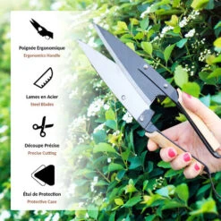 Ciseaux De Jardin Cisaille Topiaire Tradition - 33 Cm - Acier Et Inox Et Poignées En Bois 9 Ciseaux De Jardin Cisaille Topiaire Tradition - 33 Cm - Acier Et Inox Et Poignées En Bois -Pro Outils Soldes Magasin 89948407 3