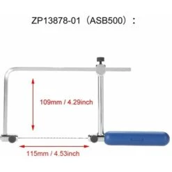 Cadre De Scie, Scie à Chantourner, Scie à Chantourner Outil De Coupe Réglable Réglable Cadre De Scie En Forme De U Avec 6 Lames De Scie En Spirale Pour Le Travail Du Bois Du Bois Verre Métal -Pro Outils Soldes Magasin 89974257 4