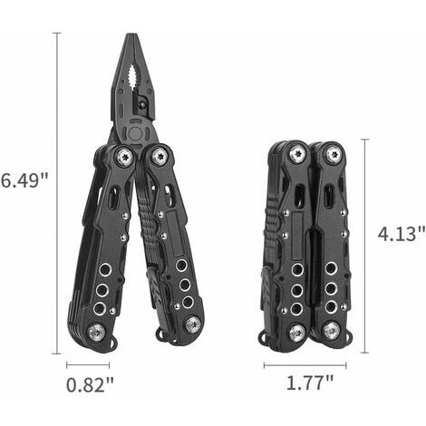 Lune-Pince Multifonctions,Gadget Insolite Utile,Outil Multifonctions 12 En 1 Acier Inoxydable Pliant Multitool Avec Décapsuleur,Tournevis Pour L'extérieur Survie,Camping,Réparation Vélo 5 Lune-Pince Multifonctions,Gadget Insolite Utile,Outil Multifonctions 12 En 1 Acier Inoxydable Pliant Multitool Avec Décapsuleur,Tournevis Pour L'extérieur Survie,Camping,Réparation Vélo - Image 3