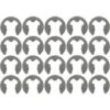 10x Circlip Externe Bague De Retenue En Forme De E De Sûreté Pour Arbres En Acier à Ressorts DIN 6799 Anneau De Retenue Rondelle Blocage Pince Transmission, Ø 8mm