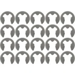 10x Circlip Externe Bague De Retenue En Forme De E De Sûreté Pour Arbres En Acier à Ressorts DIN 6799 Anneau De Retenue Rondelle Blocage Pince Transmission, Ø 8mm
