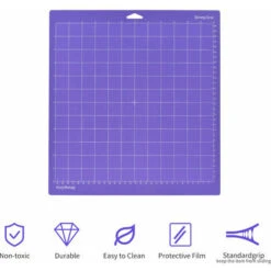Lot De 4 Tapis De Découpe De Rechange 30,5 X 30,5 Cm Adhésif Antidérapant Compatible Avec La Machine De Découpe Silhouette Cameo Cricut Explore Plotter Machine -Pro Outils Soldes Magasin 90900273 3