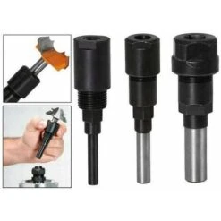 Extension De Pince De Fraise à Tige De 8 Mm - Porte-mandrin D'extension De Machine De Gravure De Coupe -Pro Outils Soldes Magasin 91241168 3