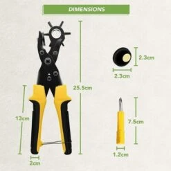 Pince Perforatrice En Cuir, Perce Ceinture, Troueuse Ceinture, 2mm - 4,5mm Pour Les Chaussures, Les Cartes, L'artisanat, La Toile, Les Sacs, Les Plastiques Souples - Ensemble D'outils Complet 8 Pince Perforatrice En Cuir, Perce Ceinture, Troueuse Ceinture, 2mm - 4,5mm Pour Les Chaussures, Les Cartes, L'artisanat, La Toile, Les Sacs, Les Plastiques Souples - Ensemble D'outils Complet -Pro Outils Soldes Magasin 91255868 2