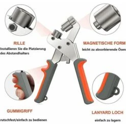 Kit D'Outils à œIllets Pince à Presse à œIllets Kits Manuels De PoinçOn De Maintien Portables Machine à œIllets Portable Avec œIllets 100 PièCe SéRie VJ5JHTTGCI6 -Pro Outils Soldes Magasin 91551654 3