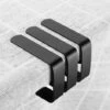 Pasamer 4pcs Grande Table Nappes De Couverture Clips En Acier Inoxydable Anti Glissement Support De Nappe Pinces 5 4cm Noir