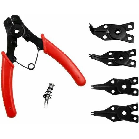 Pince à Circlips Interchangeable 4 En 1, Pince Multifonctionnelle, Outil Pour Retirer Les Anneaux Internes Externes 6 Pince à Circlips Interchangeable 4 En 1, Pince Multifonctionnelle, Outil Pour Retirer Les Anneaux Internes Externes - Image 4