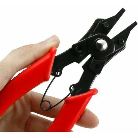 Pince à Circlips Interchangeable 4 En 1, Pince Multifonctionnelle, Outil Pour Retirer Les Anneaux Internes Externes 7 Pince à Circlips Interchangeable 4 En 1, Pince Multifonctionnelle, Outil Pour Retirer Les Anneaux Internes Externes - Image 5