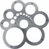 Outils De Découpe De Cercle En Cuir Métal Cuir Cercle Cutter Coin Règle De Travail Modèles De Poinçon En Cuir Pour Bricolage Leathercraft & Leather Projects (A) WHWY -Pro Outils Soldes Magasin 92188501 1