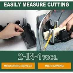 Boîte à Onglet Outil De Mesure Et De Coupe D'onglets 2 En 1 -Pro Outils Soldes Magasin 92470586 4