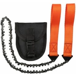 Portatif Tronçonneuse Scie à Main,11.16.33 Dents Scie Manuelle à Chaîne Dechaîne, Câble Scie Kit Survie Pour Camping Randonné Jardinage Chasse