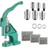 Machine à œillets,Kit D'outils à œillets Pour Presse à Main, Machine à œillets Avec 3 Matrices Et 1500 Pièces D'œillets Dorés Et Argentés Pour Bannière, Enseigne, Auvent, Affiche, Rideau -Pro Outils Soldes Magasin 92676900 1