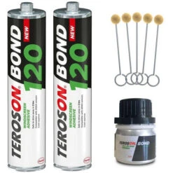 Lot Collage Pare Brises Teroson, 2 Cartouches 1 Activateur 25ml Et 5 Tampons