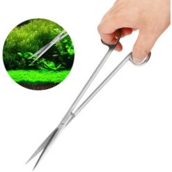 Ciseaux Aquatiques En Acier Inoxydable Outils D'élagage Pinces à épiler Pour Aquascape, Coupe-vagues, Grattoir à Algues Ensemble De Poche De 2 (ciseaux à Courber De 25CM, Niveleur De 32CM, Pince à Cou -Pro Outils Soldes Magasin 95071418 4