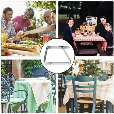 Pinces à Nappe D'extérieur, Pinces à Nappe, 12 Pinces à Nappe En Acier Inoxydable, Pinces à Nappe Antidérapantes Nappe Fixe Pour Table D'épaisseur 10-30mm 5 Pinces à Nappe D'extérieur, Pinces à Nappe, 12 Pinces à Nappe En Acier Inoxydable, Pinces à Nappe Antidérapantes Nappe Fixe Pour Table D'épaisseur 10-30mm - Image 3