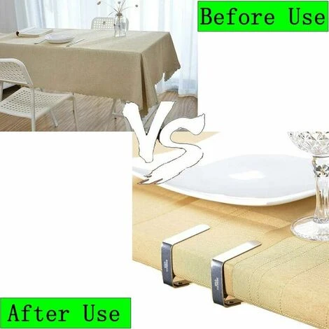 Pinces à Nappe D'extérieur, Pinces à Nappe, 12 Pinces à Nappe En Acier Inoxydable, Pinces à Nappe Antidérapantes Nappe Fixe Pour Table D'épaisseur 10-30mm 7 Pinces à Nappe D'extérieur, Pinces à Nappe, 12 Pinces à Nappe En Acier Inoxydable, Pinces à Nappe Antidérapantes Nappe Fixe Pour Table D'épaisseur 10-30mm - Image 5