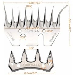 Tondeuse Mouton, Tondeuse Mouton Acier Inoxydable, Cisailles Laine éLectriques, Cisailles ChèVre Mouton ChèVre Animal (9 Teeth Scimitar) - MODOU -Pro Outils Soldes Magasin 95442676 4