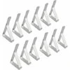 Pince Nappe Inoxydable, 12 Pièces Pinces Pour Nappe De Table, Pince Nappe Clip Exterieur Ajustable, Attache Nappe Jardin Pour La Maison, La Salle à Manger, La Fête (7.5 4.5) -Pro Outils Soldes Magasin 95442693 1