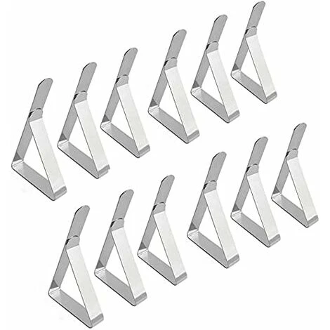 Pince Nappe Inoxydable, 12 Pièces Pinces Pour Nappe De Table, Pince Nappe Clip Exterieur Ajustable, Attache Nappe Jardin Pour La Maison, La Salle à Manger, La Fête (7.5 4.5) 3 Pince Nappe Inoxydable, 12 Pièces Pinces Pour Nappe De Table, Pince Nappe Clip Exterieur Ajustable, Attache Nappe Jardin Pour La Maison, La Salle à Manger, La Fête (7.5 4.5)