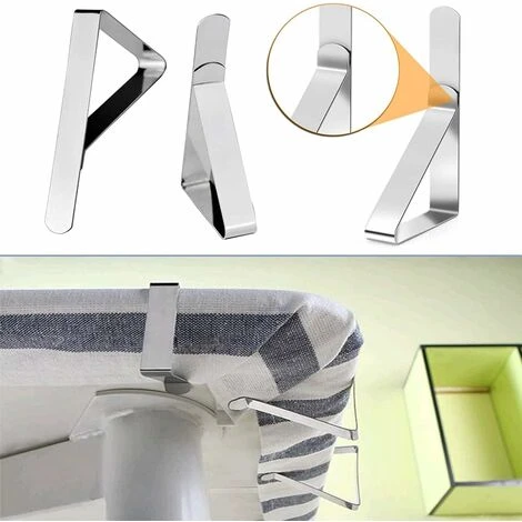 Pince Nappe Inoxydable, 12 Pièces Pinces Pour Nappe De Table, Pince Nappe Clip Exterieur Ajustable, Attache Nappe Jardin Pour La Maison, La Salle à Manger, La Fête (7.5 4.5) 6 Pince Nappe Inoxydable, 12 Pièces Pinces Pour Nappe De Table, Pince Nappe Clip Exterieur Ajustable, Attache Nappe Jardin Pour La Maison, La Salle à Manger, La Fête (7.5 4.5) - Image 4