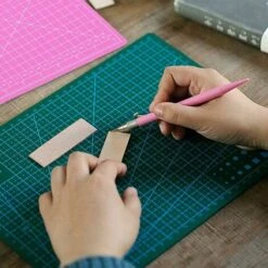 Tapis De Découpe A4 (22 X 30 Cm, Tapis De Découpe Auto-cicatrisant, Utilisable Des Deux Côtés, Avec Grille) (vert Matcha)Une Pièce 11 Tapis De Découpe A4 (22 X 30 Cm, Tapis De Découpe Auto-cicatrisant, Utilisable Des Deux Côtés, Avec Grille) (vert Matcha)Une Pièce -Pro Outils Soldes Magasin 95883124 5