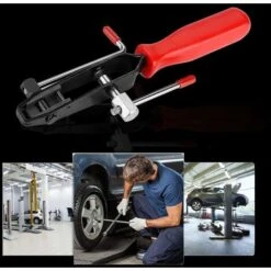 Pince De Serrage Pince à Collier De Serrage Outil Soufflet De Cardan Pince à Sertir Outil D'Installation De Bande De Pince De Joint CV Type D'Oreille Antidérapante(Pince Coupante) 11 Pince De Serrage Pince à Collier De Serrage Outil Soufflet De Cardan Pince à Sertir Outil D'Installation De Bande De Pince De Joint CV Type D'Oreille Antidérapante(Pince Coupante) -Pro Outils Soldes Magasin 96337259 5