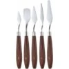Couteaux à Palette,5 Pièces Peinture Grattoirgrattoir Palette Couteaux Set En Acier Inoxydable Pour Peinture à L'huile D'artiste Peinture Acrylique -Pro Outils Soldes Magasin 96337636 1