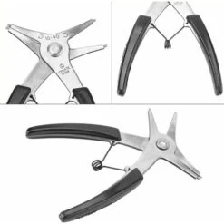 Pince Circlips 1pc Pince Pour Circlip Intérieur Et Circlip Extérieur En Acier Poignée Noir 8 Pince Circlips 1pc Pince Pour Circlip Intérieur Et Circlip Extérieur En Acier Poignée Noir -Pro Outils Soldes Magasin 96341620 3