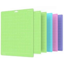 Lot De 6 Tapis De DéCoupe AdhéSif En PVC De Couleurs MéLangéEs 12 X 12 Pouces Pour Cricut Explore Air/Air2/Maker DIY Machine